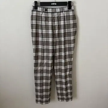 UNITED ARROWS 얇은 소재 브라운 베이지 턱 팬츠 슬랙스