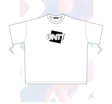 이우도토 우니텐텐 UNTT 화이트 오버 사이즈 티셔츠