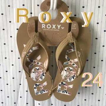 ROXY 록시 미국 한정판 보타니컬 로고 비치 샌들 US7 1개