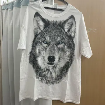 FRUIT OF THE LOOM 늑대 티셔츠 L 사이즈