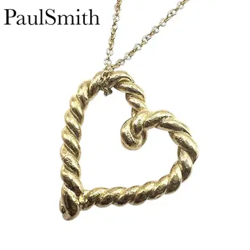 PaulSmith 폴 스미스 로프 하트 골드 목걸이 펜던트