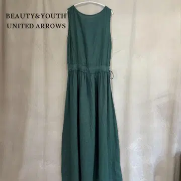 BEAUTY&YOUTH 유나이티드 애로우즈 린넨 슬리브리스 원피스