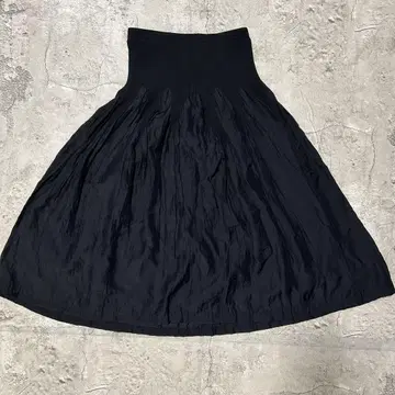스커트 플레어 쉬폰 발레 코어 심플 블랙 y2k 밴딩 구제 의류