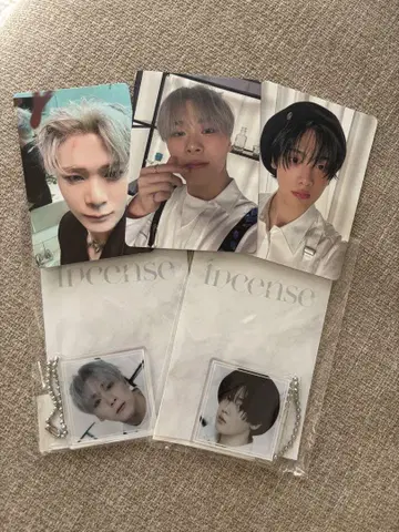 MOONBIN SANHA incense 팝업 키링 탄 네이비