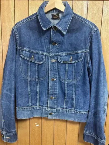 vintage Lee 101j 데님 자켓 빨간색 택 50s