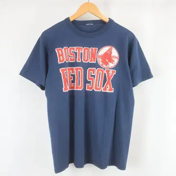 90s BOSTON RED SOX MLB 로고 프린트 페이드 티셔츠