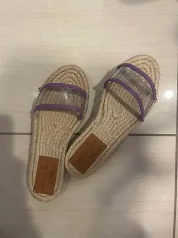 MARISA REY 플랫 샌들 보라색 론 헤르만