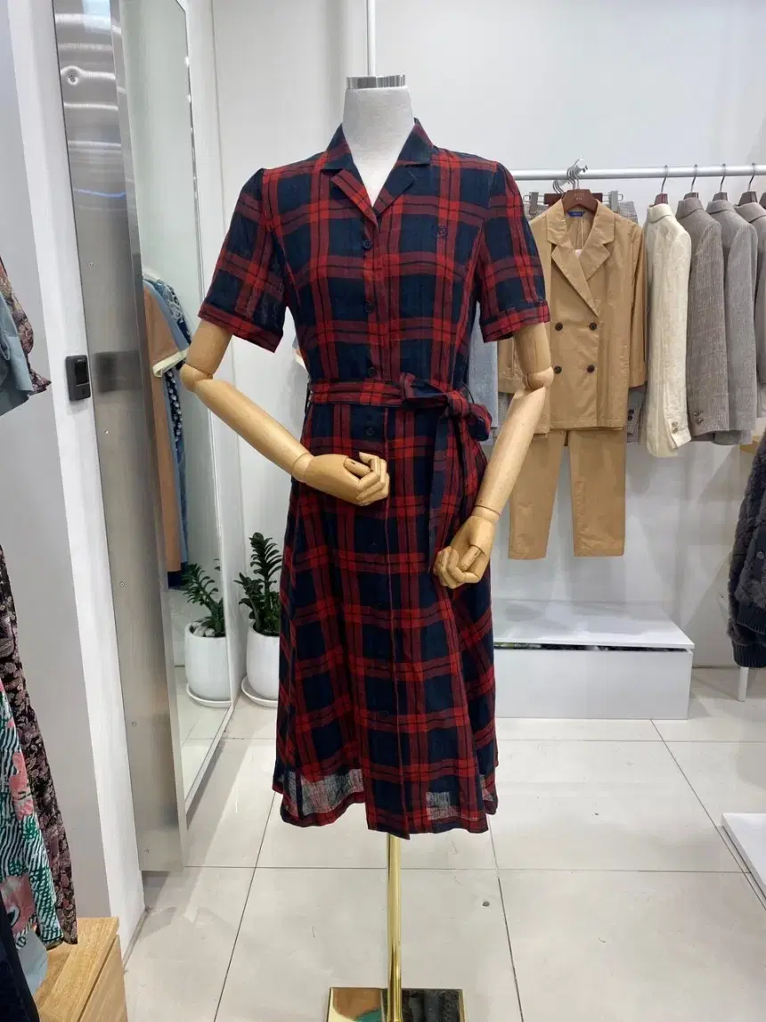 Key's Linen Belted Long Dress (55)