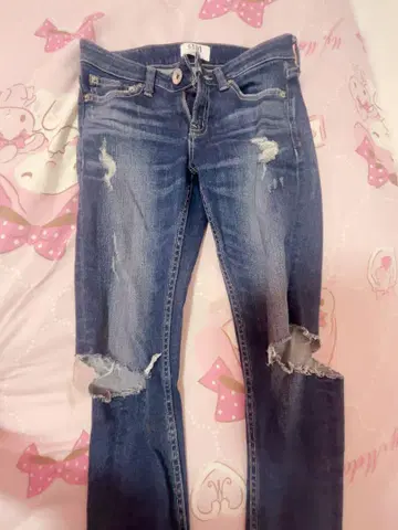 GYDA 데미지 스키니 데님 s