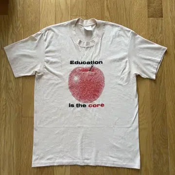 90년대 티셔츠 Education is the core 미국제