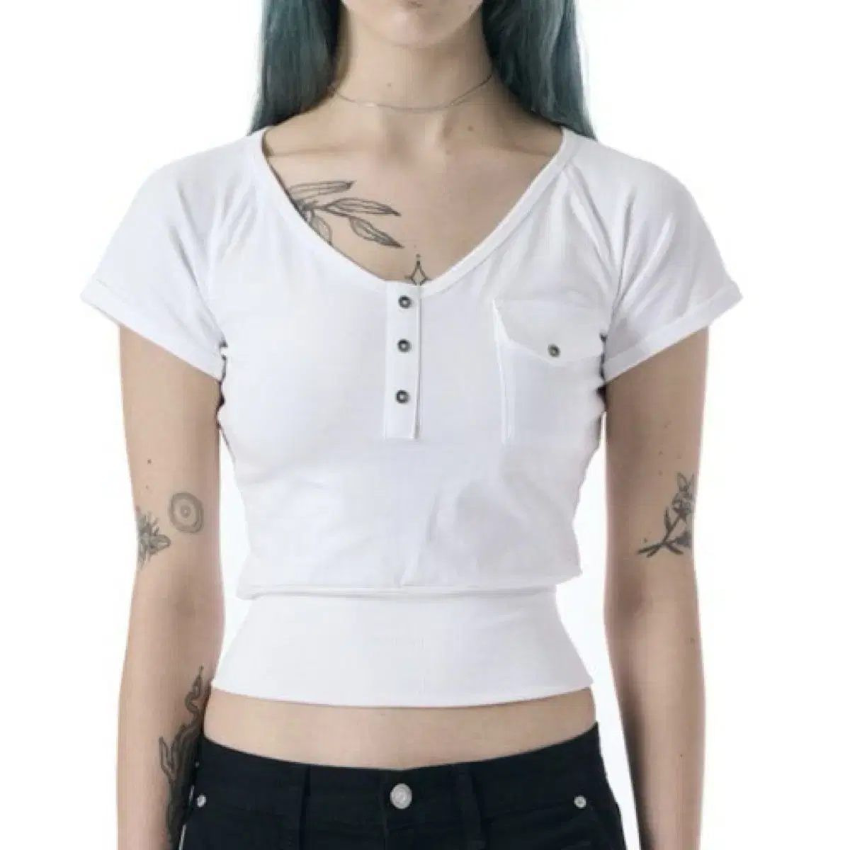 Bohemian Seoul FUNKY SCOOP NECK TEE