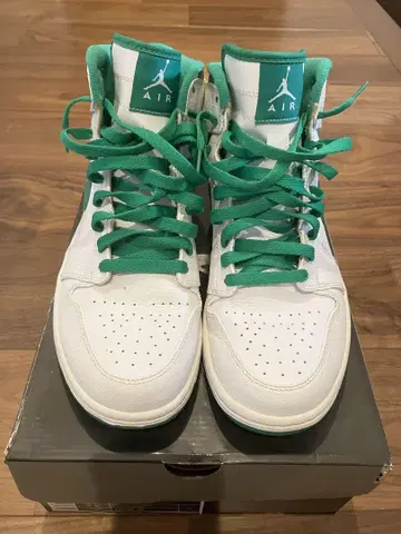 Air Jordan 하이컷 스니커즈 화이트/그린