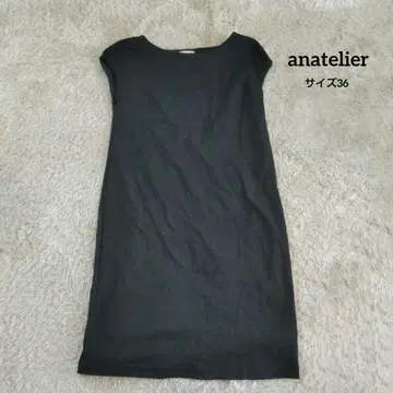 anatelier 아나텔리어 슬리브리스 원피스 블랙 사이즈 36