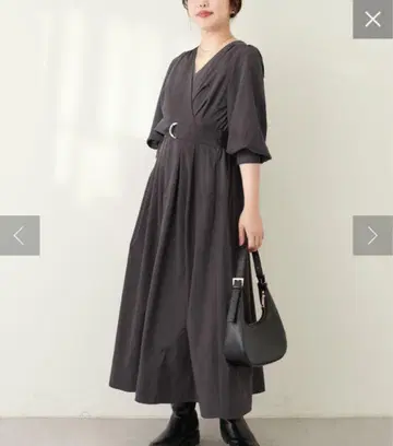 natural couture 뼈 스트라이프 우승 카슈쿨 원피스 흑먹색