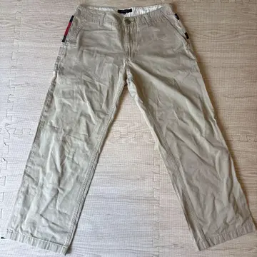 타미힐피거 TOMMY 코튼 팬츠 M 베이지 치노 팬츠 아메카지