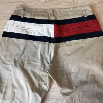 타미힐피거 TOMMY 코튼 팬츠 M 베이지 치노 팬츠 아메카지