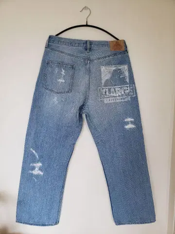 XLARGE 데미지 데님 팬츠 34