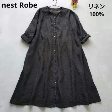 nest Robe 린넨 원피스 맥시 길이 3Way 세탁 가능 22년 제작