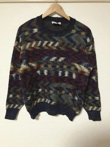 MISSONI SPORT 기하학 패턴 니트 스웨터