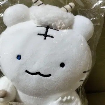 화이트 타이거와 블랙 타이거 콩 마키나 봉제 인형 세트