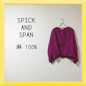 1-611 SPICK AND SPAN 린넨 블라우스