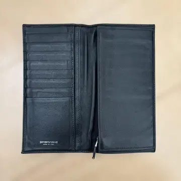 블랙 가죽 장지갑