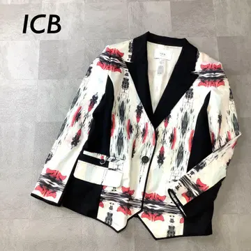 ICB 아이시비 올 패턴 디자인 테일러드 자켓