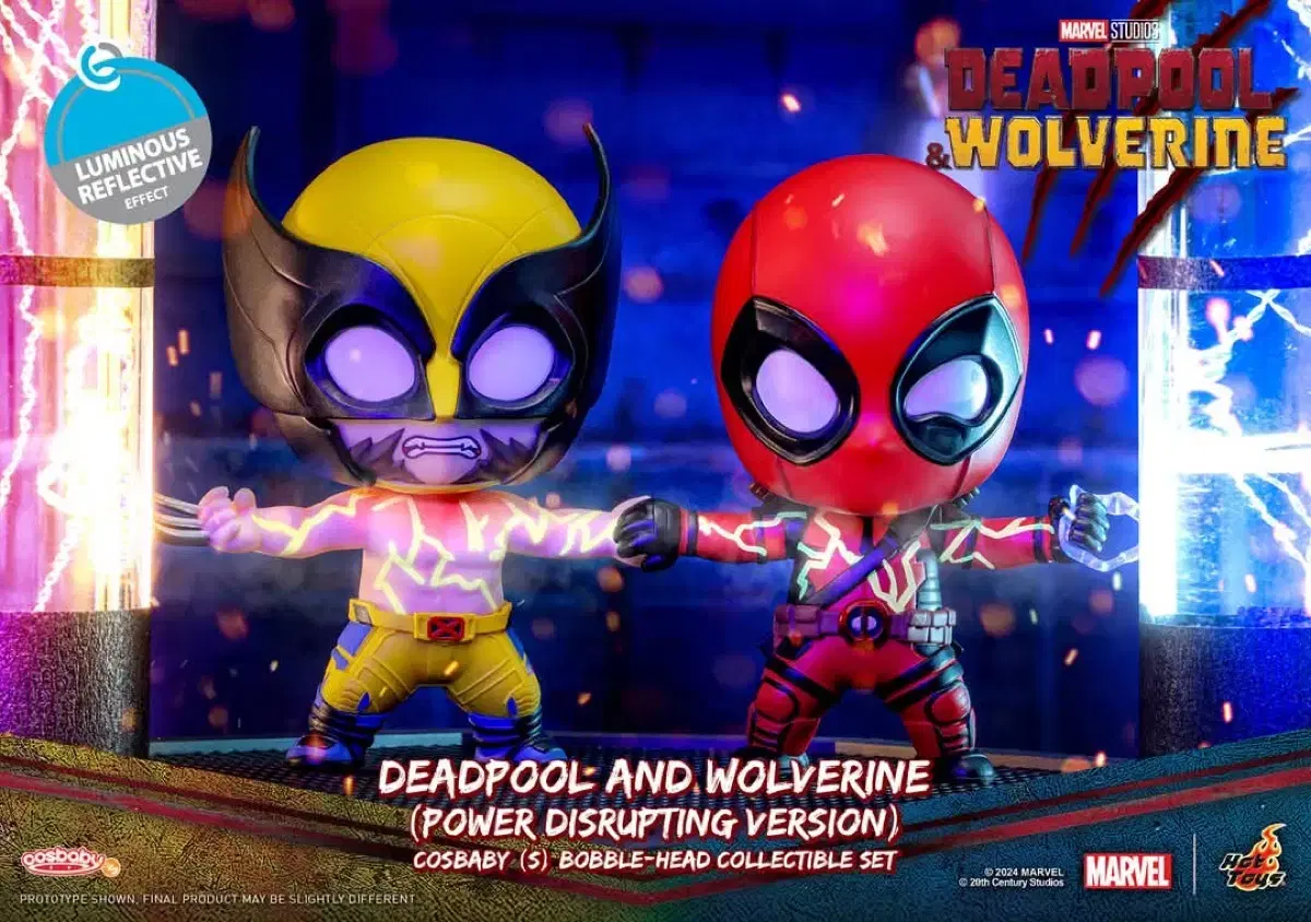Deadpool & Wolverine (Power Disrupting Version) Cosbaby (S) Bobblehead Collectible