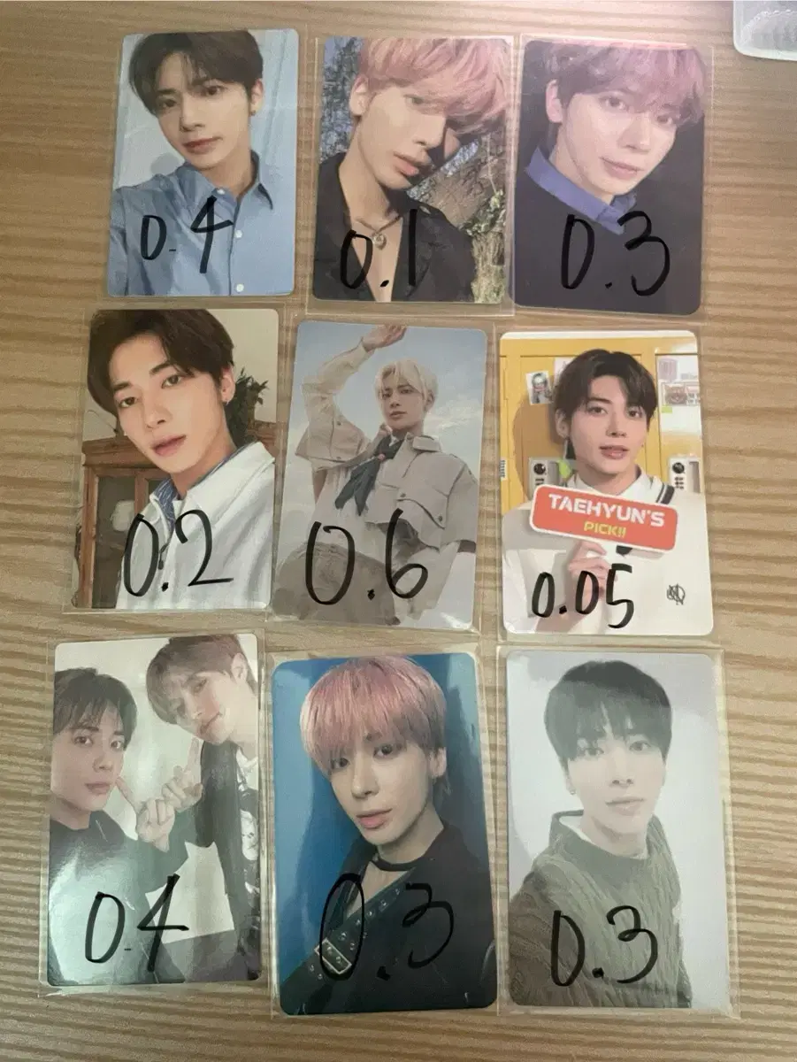 일괄 23000원 투바투 태현 포카 팔아요
