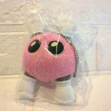 바보짱 봉제 인형 키체인 핑크 마스코트 키링
