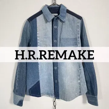 H.R.REMAKE 리메이크 재구성 패치워크 데님 셔츠 자켓
