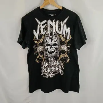 VENUM 프린트 티셔츠 블랙 해골 L 사이즈 B2968