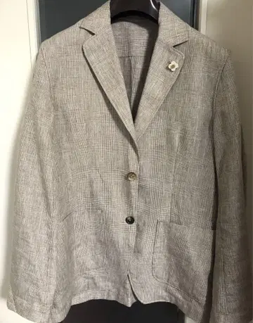 선착순 최근 로고 LARDINI 라르디니 그렌 격자 무늬 자켓