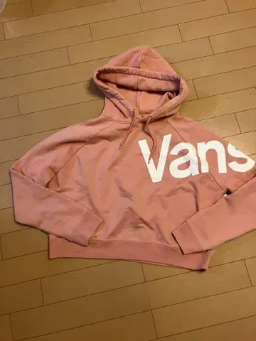 Vans 핑크 후드 부착 후드티 M 사이즈