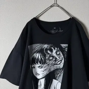 이토 준지 컬렉션도 미인 아니야? 코믹스 애니메이션 아트 블랙 XL