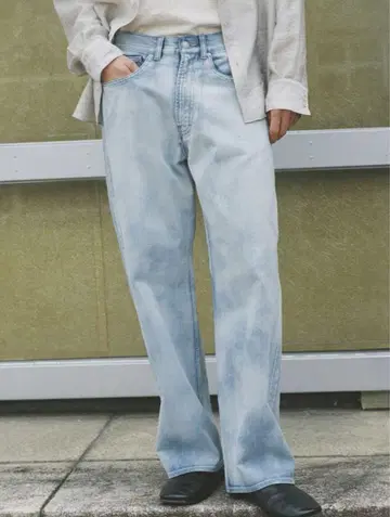 퇴색된 유산 데님 팬츠
