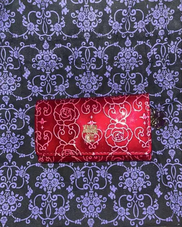 ANNA SUI 장미 패턴 키 케이스 참 포함