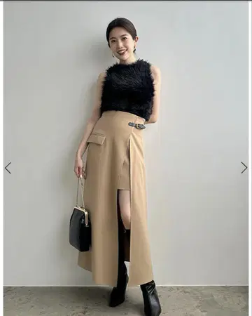 타임세일 anuans 비대칭 레이어드 스커트
