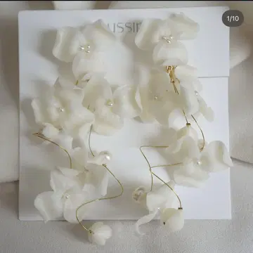 coussinet 꽃 모티브 귀걸이 약 7cm fleur fleur