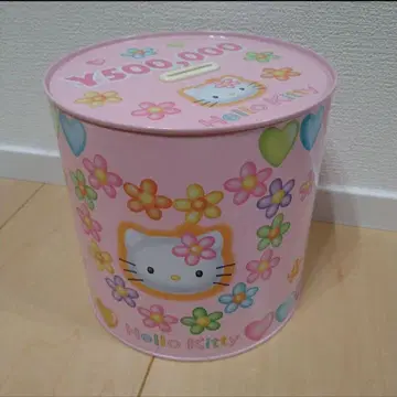 [최종 가격 인하] 키티 저금통 캔 카오하나 레트로 산리오 레어 핑크