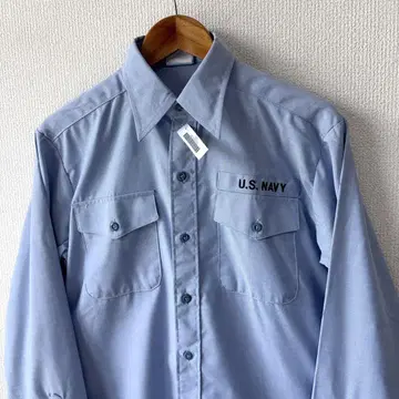 데드스탁 90s US NAVY 샴브레이 셔츠 M 밀리터리