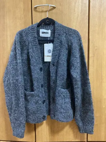 sinss 니트 SHAGGY KNIT MIX CARDIGAN