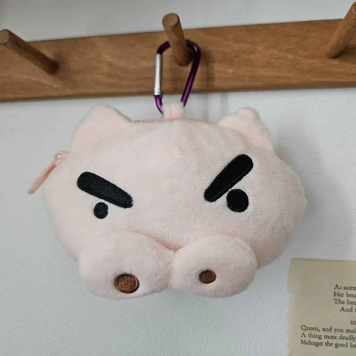 Crayon Shin-chan Buriburizaemon Coin Wallet Carabiner Bag Charm