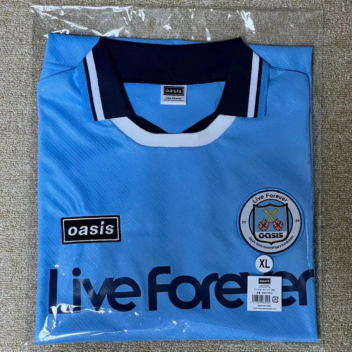 Oasis 30th Anniversary Uniform Football Shirt Japan Exhibition