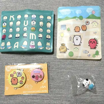 농담곰 지퍼 백, 퍼그 피규어, 연결되는 캔 참