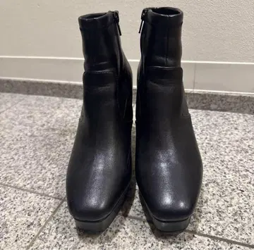 란다 숏부츠 통굽 부츠 부티