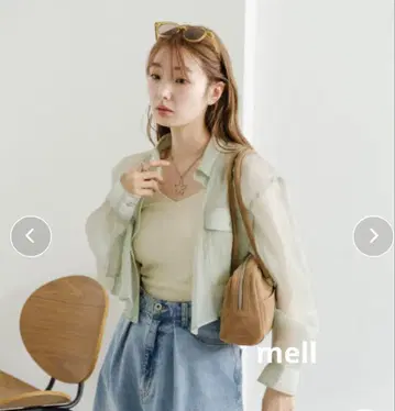 Kastane 오간자 크레이프 셔츠