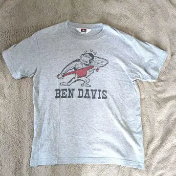 레어 BEN DAVIS 로고 티셔츠 그레이 L