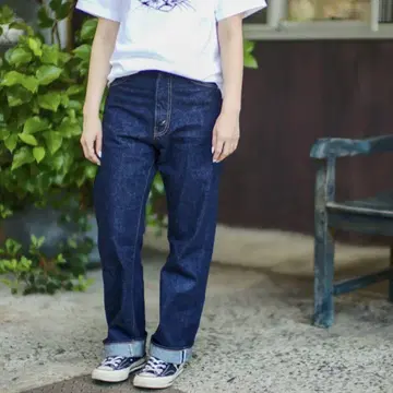 TCB JEANSS 데님 팬츠 빨간색 귀 셀비치 블루 W27