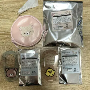 리락쿠마 제일복권 코인 케이스 카라비너 키이로이토리 코리락쿠마